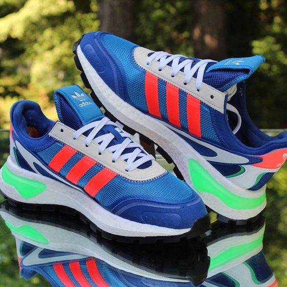 Adidas Retropy P9 Blue Solar Red Size 9 - Picture 11 of 12